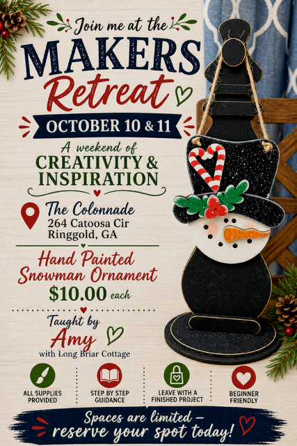 Hand Painted Snowman Ornament