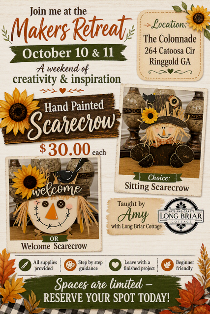 Hand Painted Scarecrow