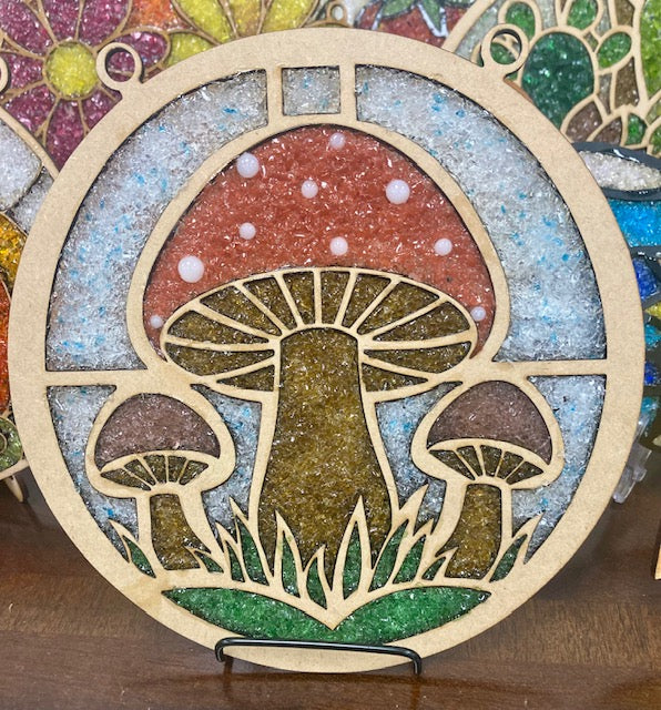 Mushroom Suncatcher Kit