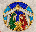 Crushed Glass Nativity Suncatcher Kit